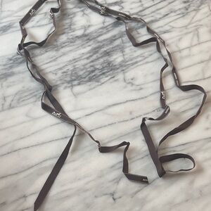 Hermes Brown Ribbon with Iconic Design